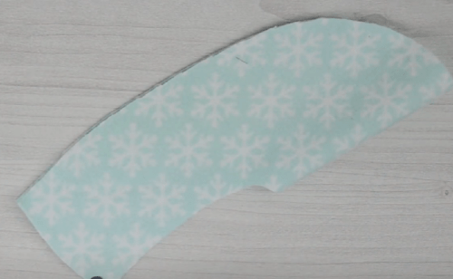 Fleece slipper upper piece