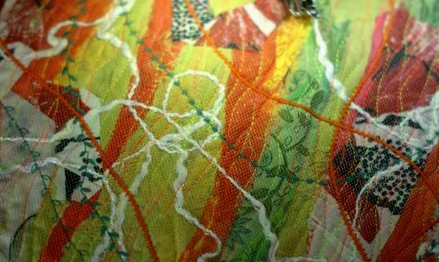 Adding decorative machine stitches