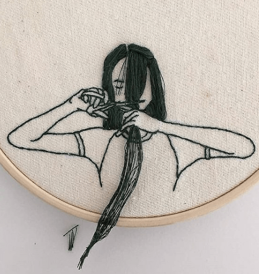 3D embroidery element