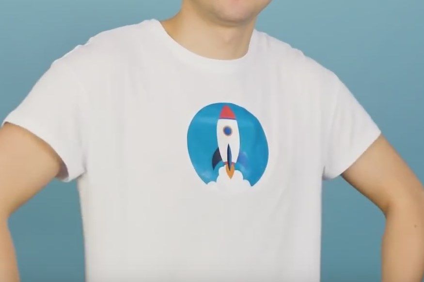 Finished DIY branded T-shirt