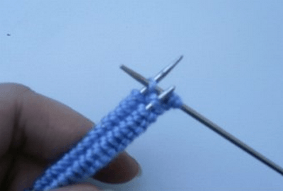 Alternating slipped and knitted stitches