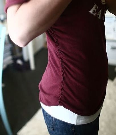 A stretched-out T-shirt