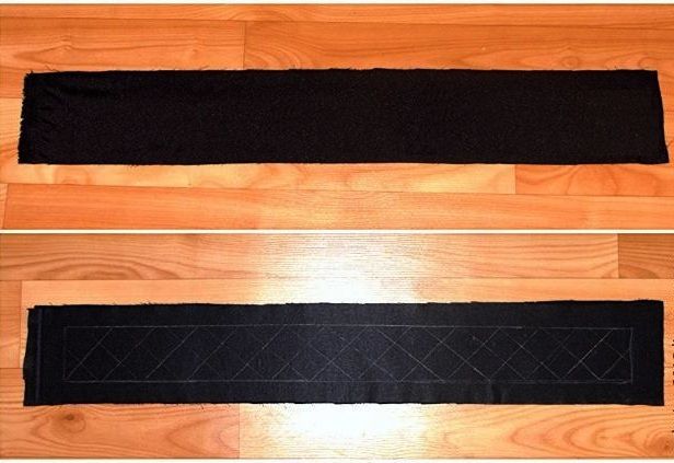 Sewing a dress belt, step 2