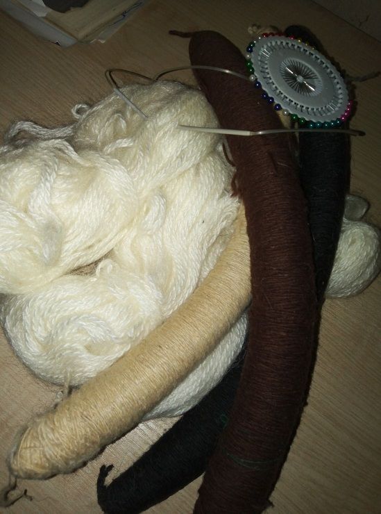 yarn in hanks and cones