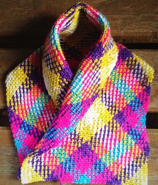 Color pooling knitting