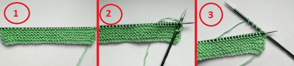 Wrapping the yarn around the needle to create a long stitch