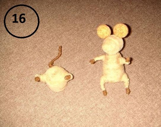 Mouse head and body before final assembly