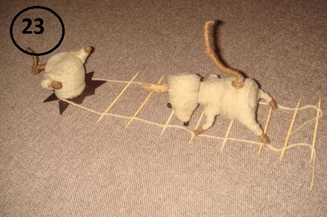 Back side of the magnet with mice on the ladder