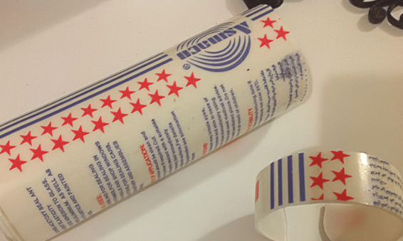 Roll of decorative film or adhesive material for leather
