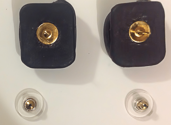 Findings for leather jewelry beside components