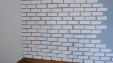Decorative brick wall transformation