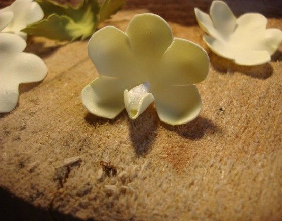 Shaped foamiran rose petal
