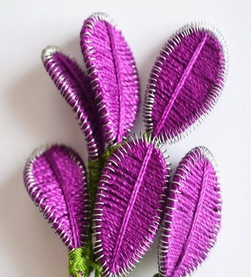 Several ganutell petals assembled into a bud