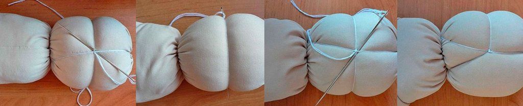 Steps for shaping facial features of a Waldorf doll