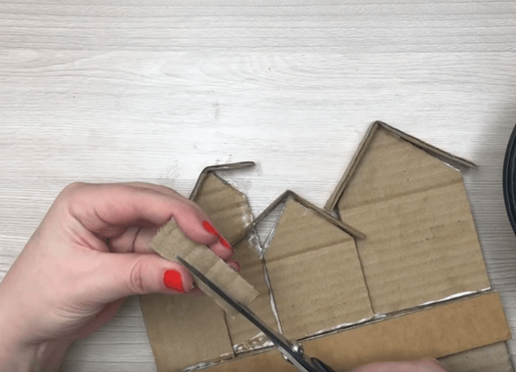 Ключница из картонной коробки, шаг 3